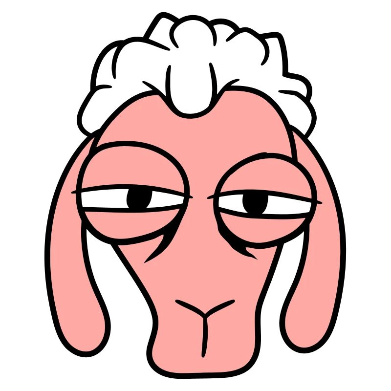 Sheep Skeptical Critical Look Face Head Cool