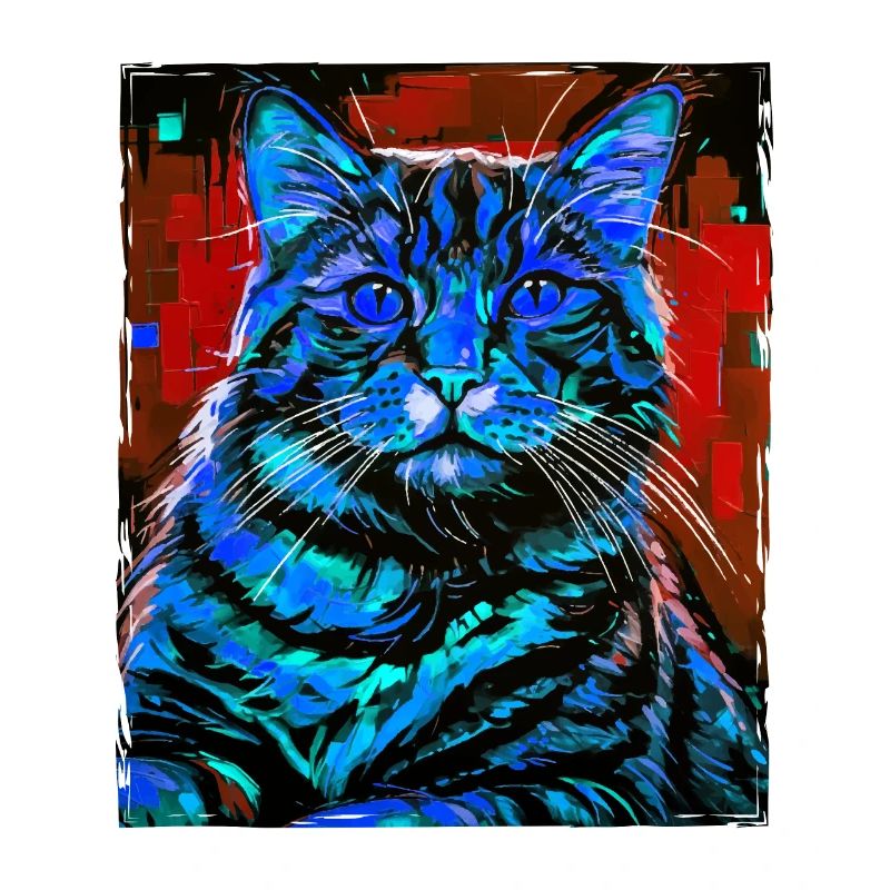 Cat Portrait Head
