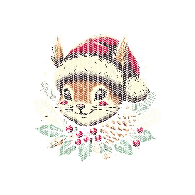 Weihnachtliches Eichhörnchen Strickmuster