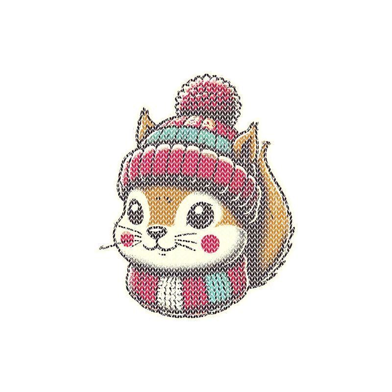 Cute Knitting Pattern Squirrel Winter