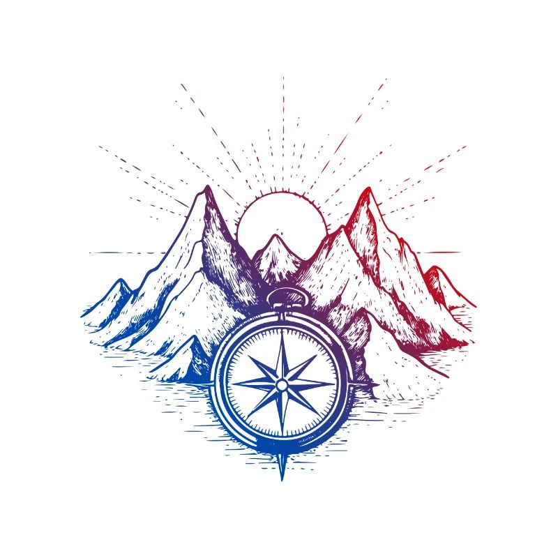 Mountains Compass
