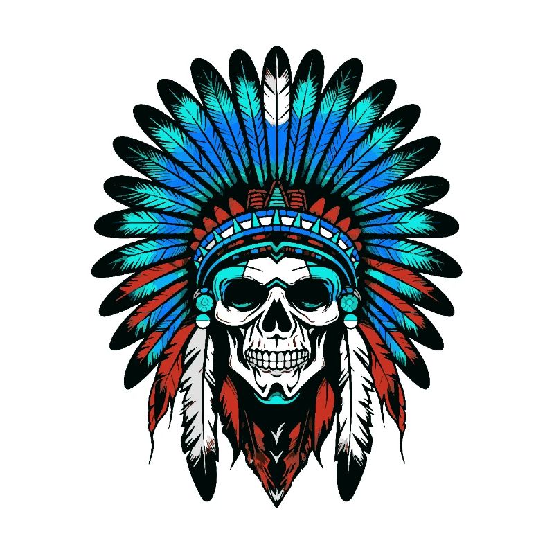 Apache Indianer Häuptling Totenkopf