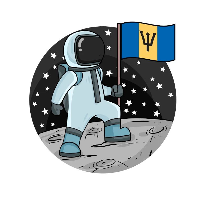 Drapeau astronaute Barbade