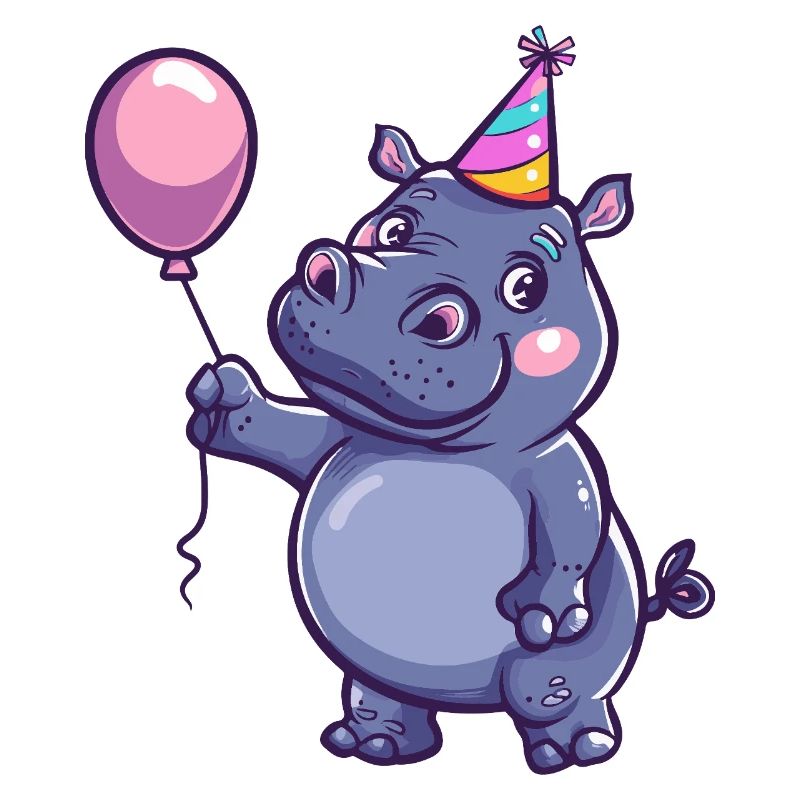 Nilpferd Geburtstag Baby