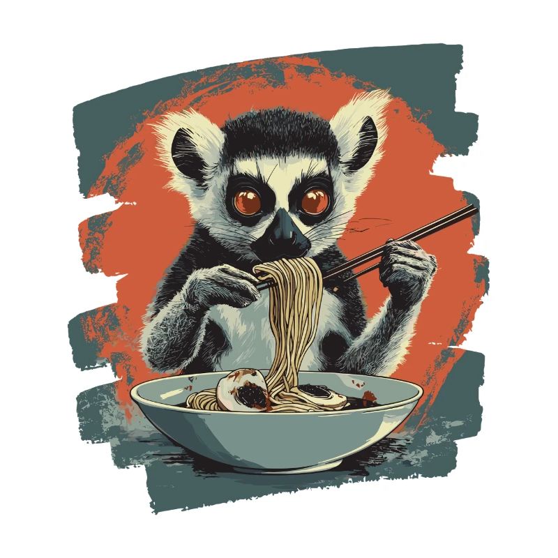 Lemur Ramen Retro