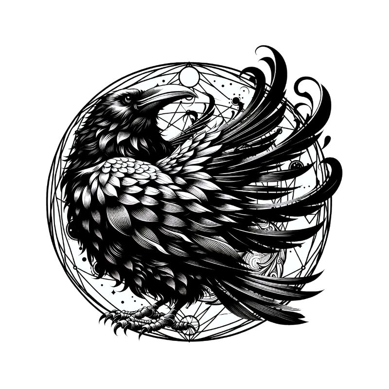 mystical halloween raven crow crows magic occult