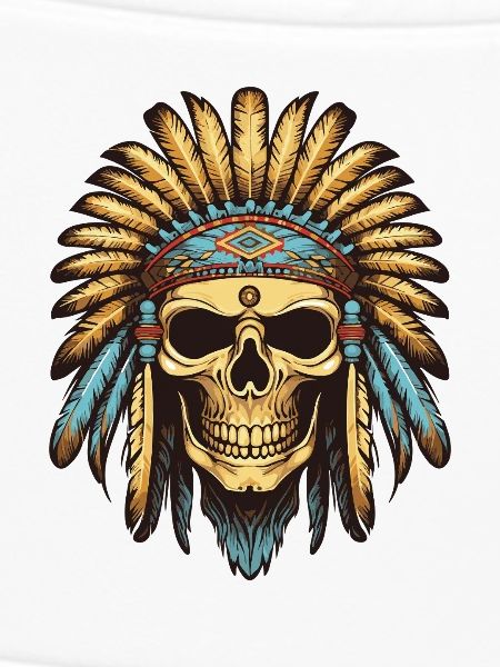 Apache Indianer Häuptling Totenkopf