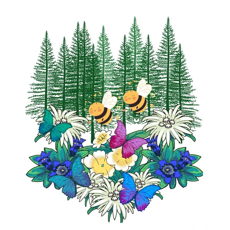 Forest Nature Spring Bee Bees Bumblebee
