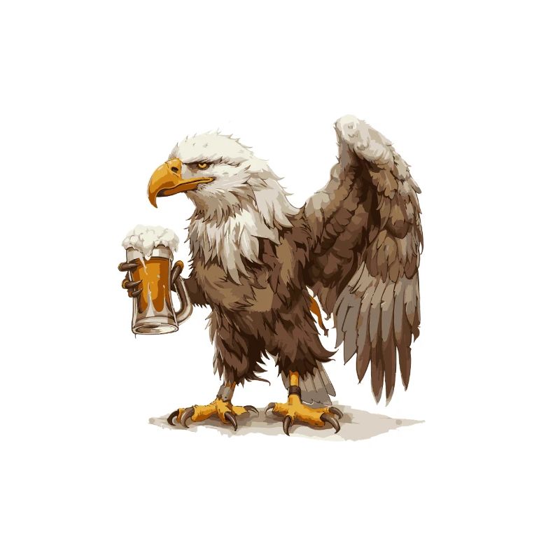 Bière Eagle Drôle