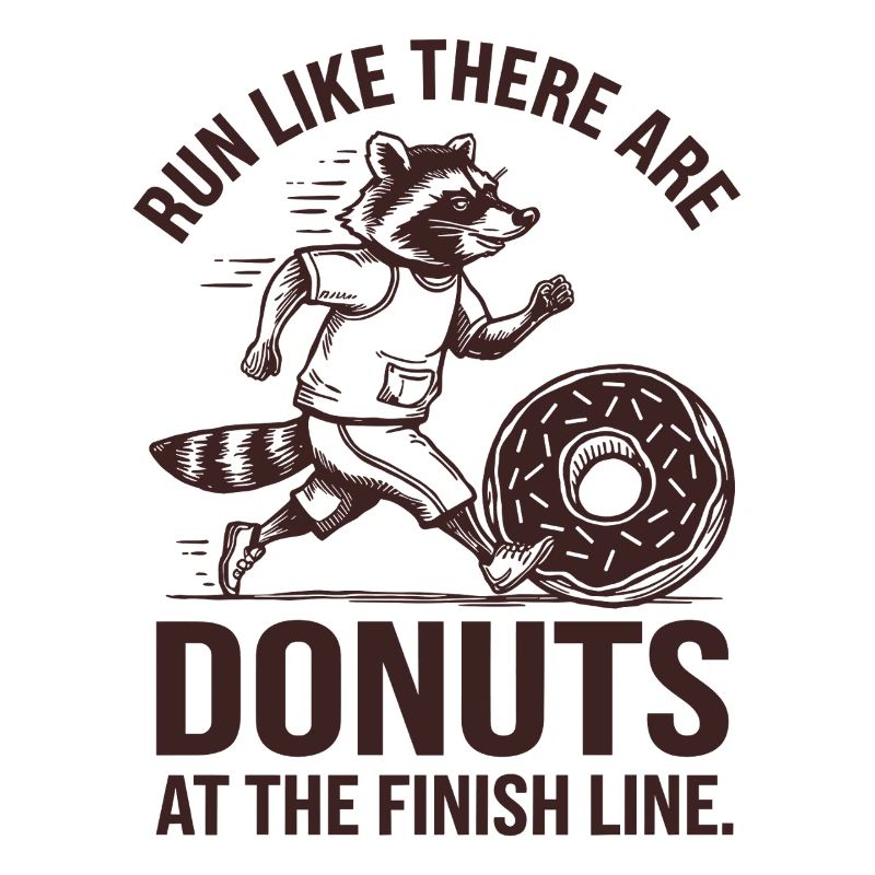 Courez comme un marathonien lorsque vous avez des beignets à la ligne d’arrivée