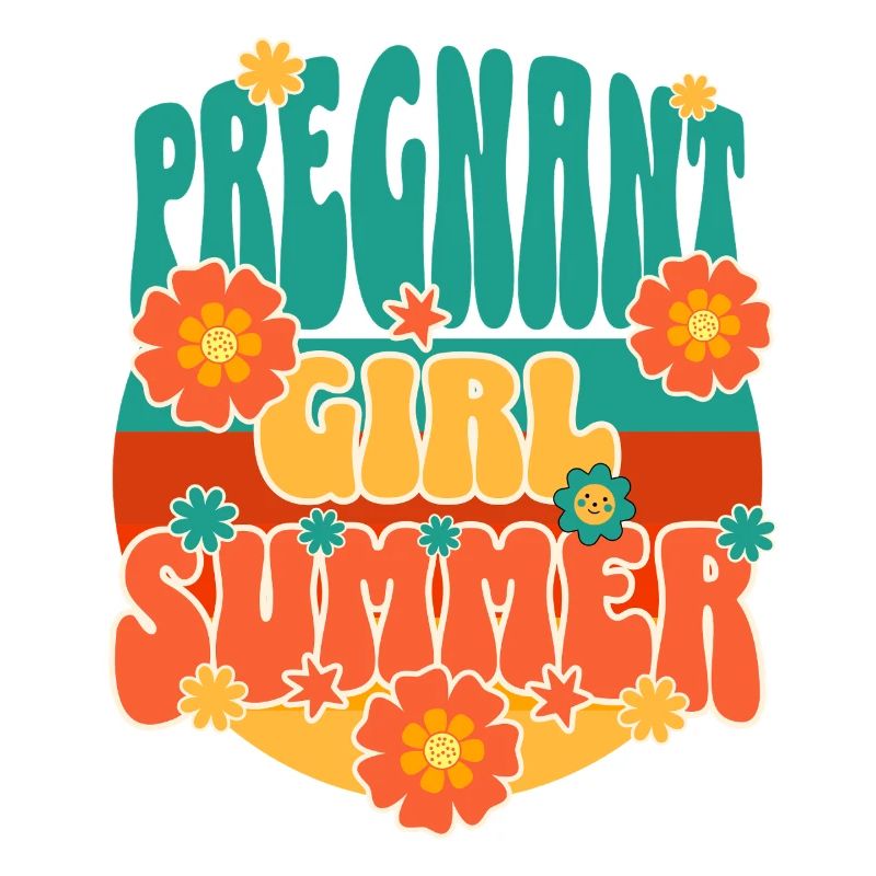 Fille enceinte Été Grossesse Vacances Maternité
