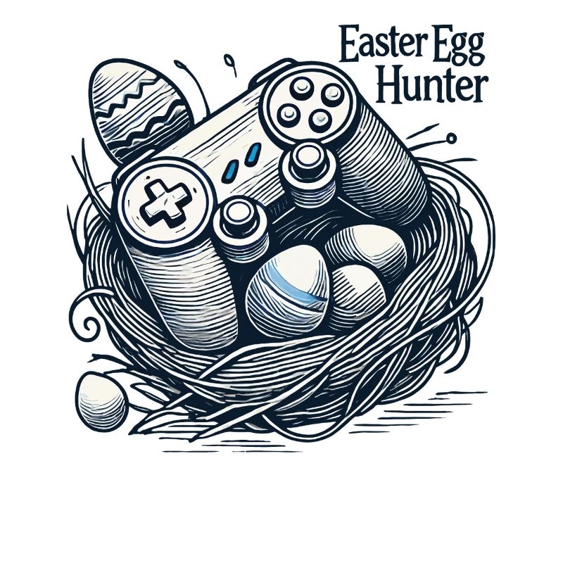 Conception de la manette de jeu Easter Egg Hunter