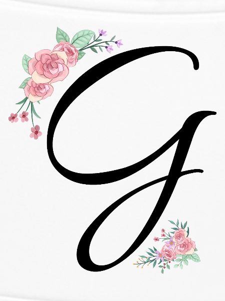 Buchstabe g Blumen