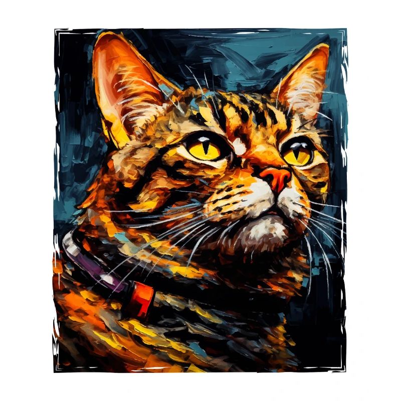 Cat Portrait Head