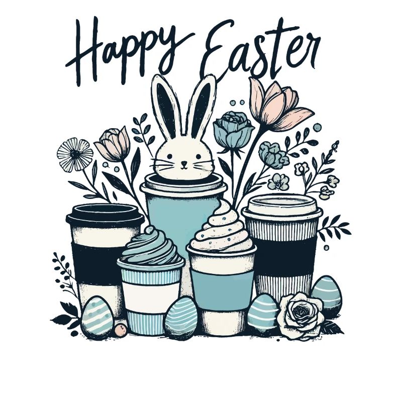 Easter Coffee Lovers Easter Bunny Coffee