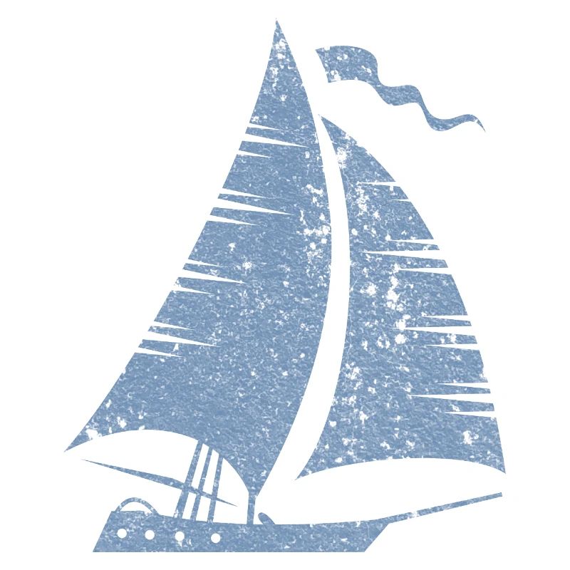 Segelboot Silhouette Minimalistisch Grunge