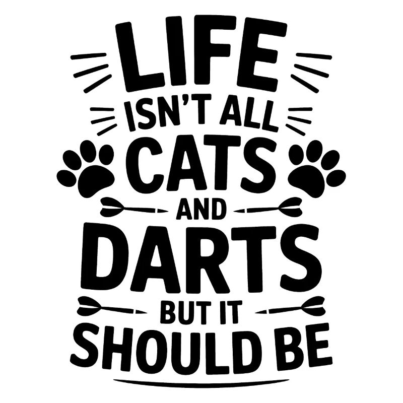 Fléchettes Dire Chats Fléchettes Drôles Fléchettes Cadeau