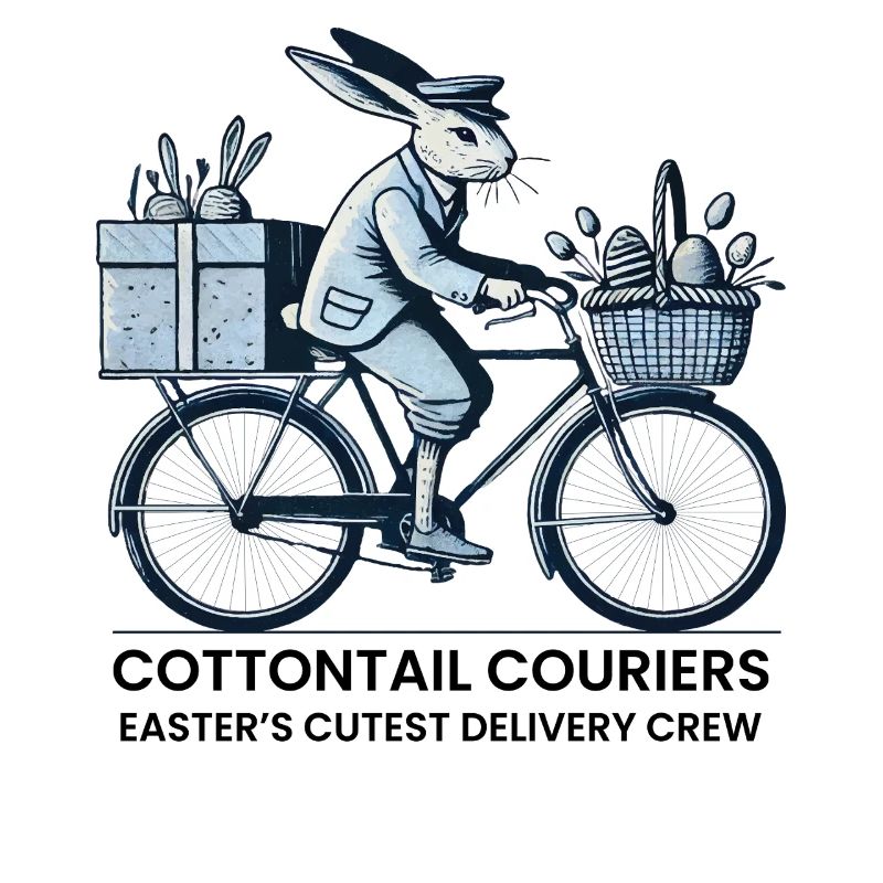 Courriers à queue de coton de Pâques Style rétro vintage