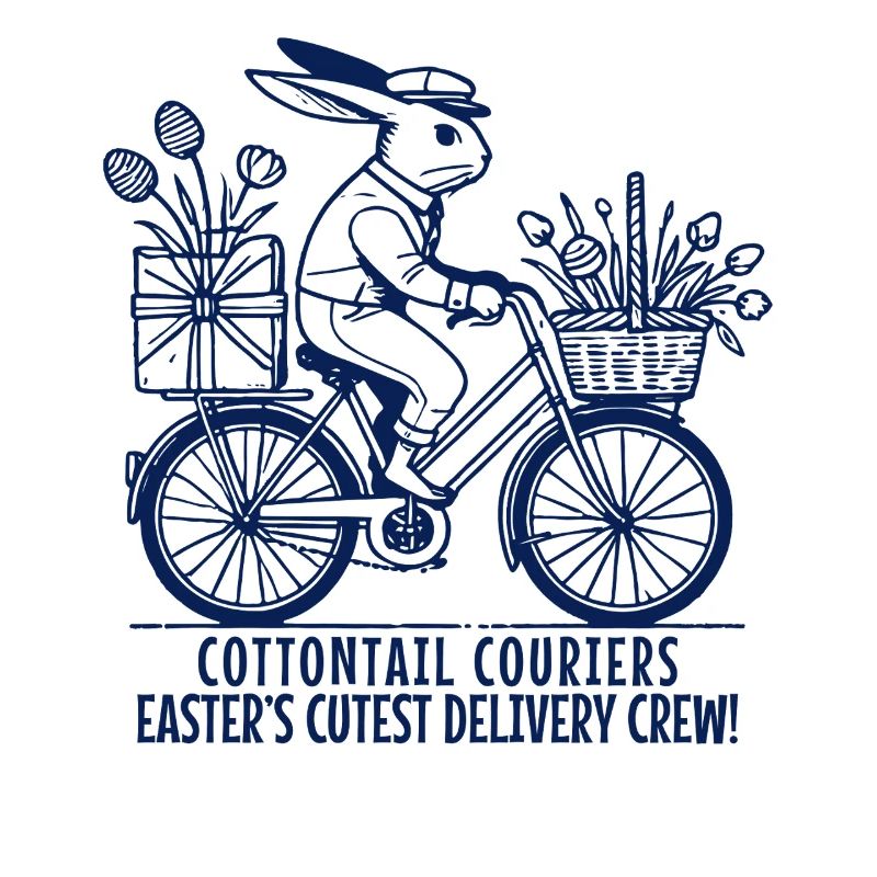 Easter Couriers Bunny Retro Delivery Crew