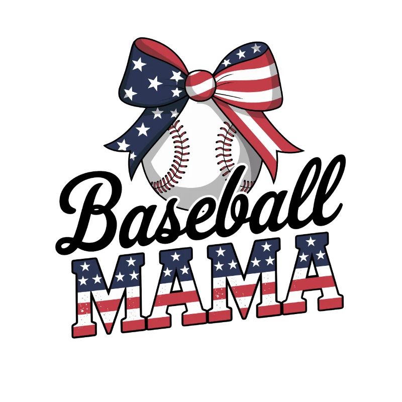Baseball Mama Flaggenbogen Stolz Design