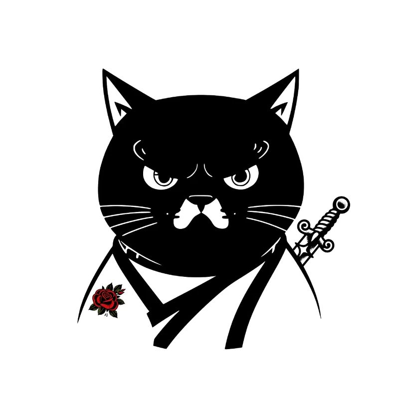 Le chat samourai, le chat Bushido