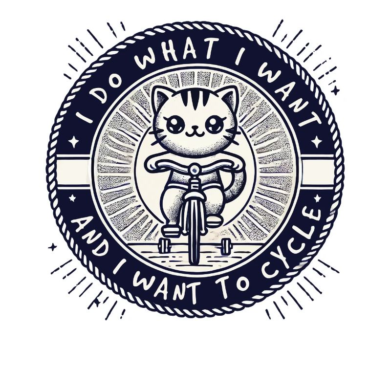 Chats Bicycle Design avec un dicton pour les esprits libres