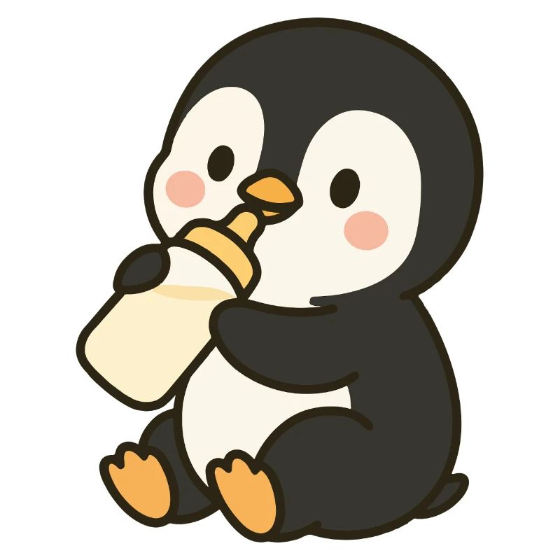 Fläschchen-Pinguin