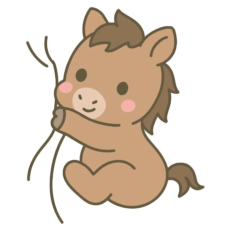 Eingekuschelt Pferdchen