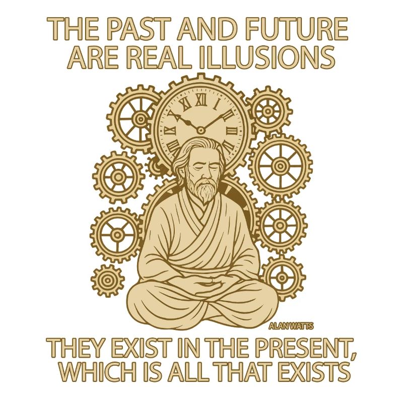 Alan Watts Present Time Quote Tee