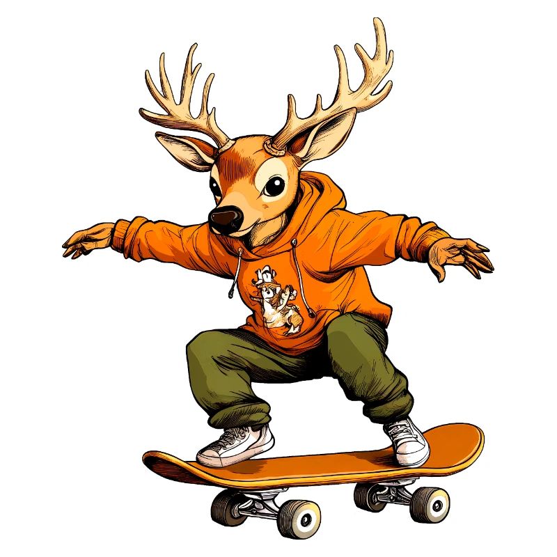 Skateboard Hirsch