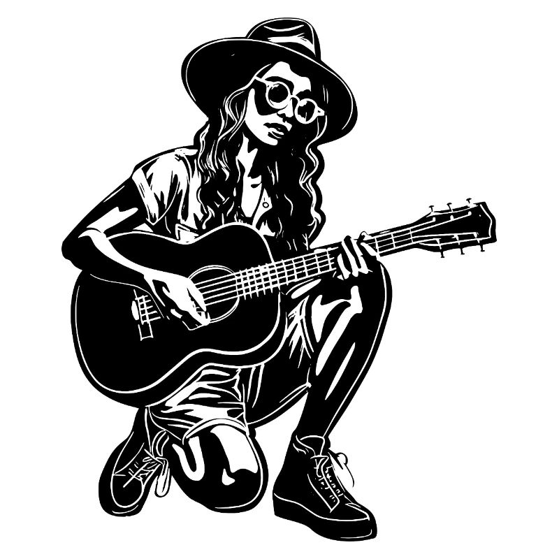 Gitarrist Mädchen