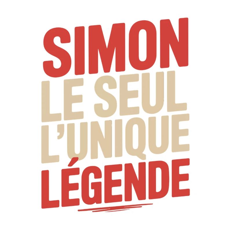 Simon, das einzige einzigartige Legenden-Mann-Geschenk