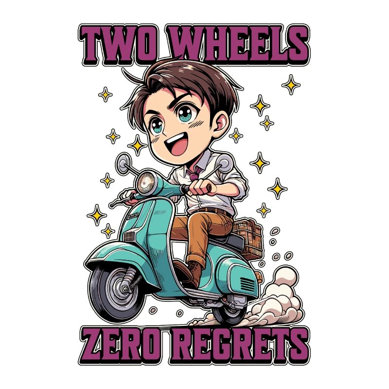 Scooter Two Wheels Zero Regrets Scooter Driver