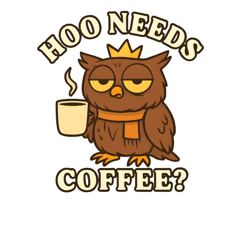  Hoo Needs Coffee? – Lustige Eule