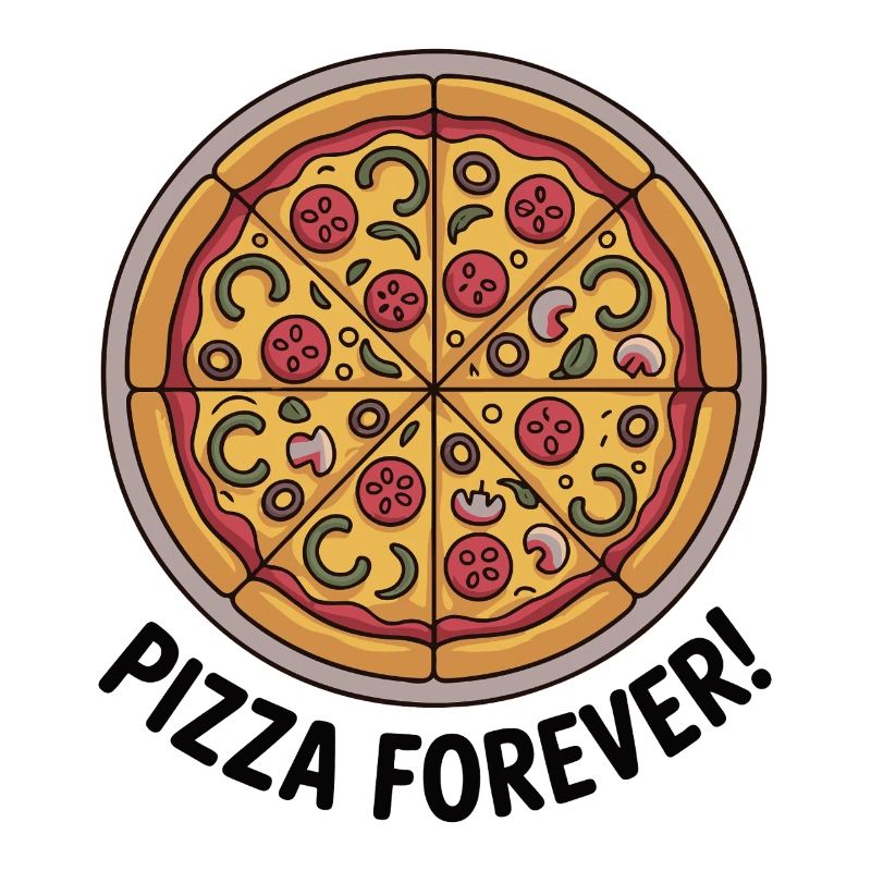 Retro Pepperoni Pizza Slice Pattern