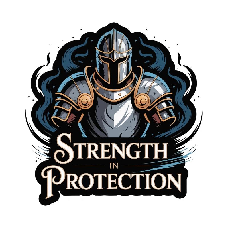 Knight Shield Strength T-Shirt Design