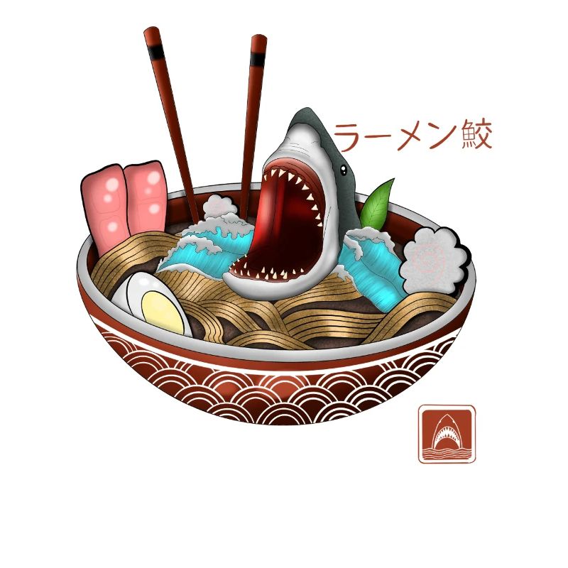 Ramen Bowl Shark Tee