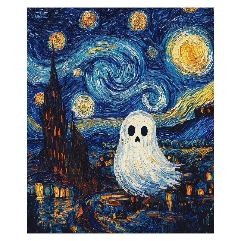 Ghost Van Gogh Style Starry Night