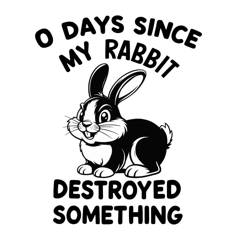 0 Days Since My Rabbit Destroyed Something Fun