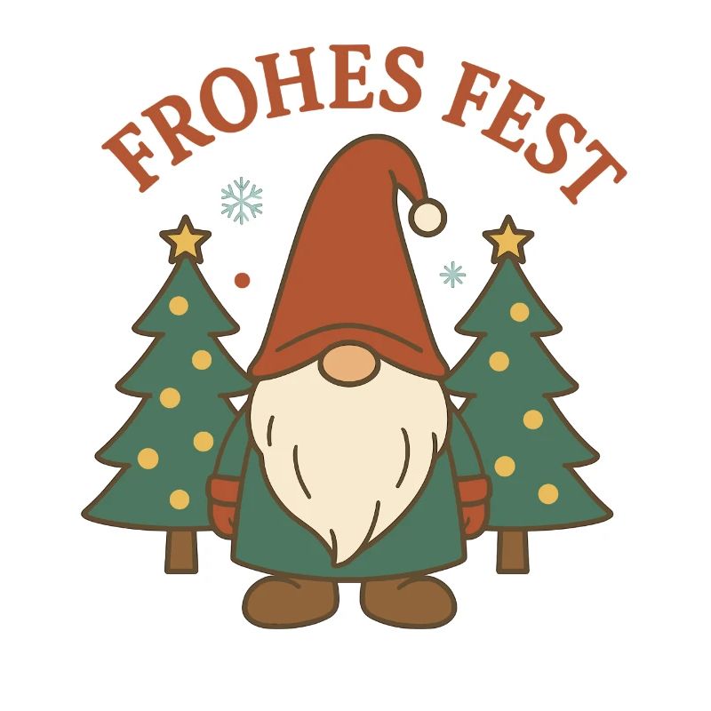 Joyeux Noël Gnome dans la forêt d’hiver
