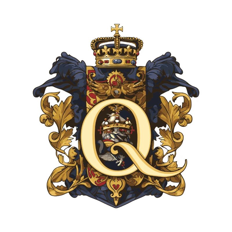 Q Buchstabe Name Krone