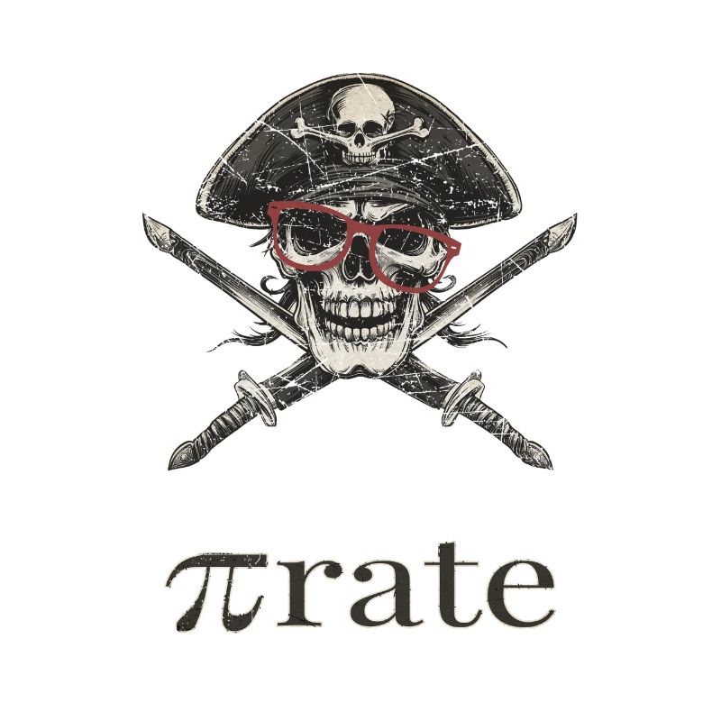 Piratenschädel Brille Säbel