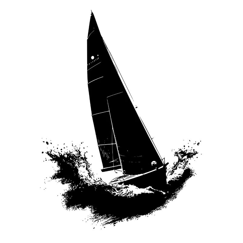 Artistic Sailing Illustration Sailor