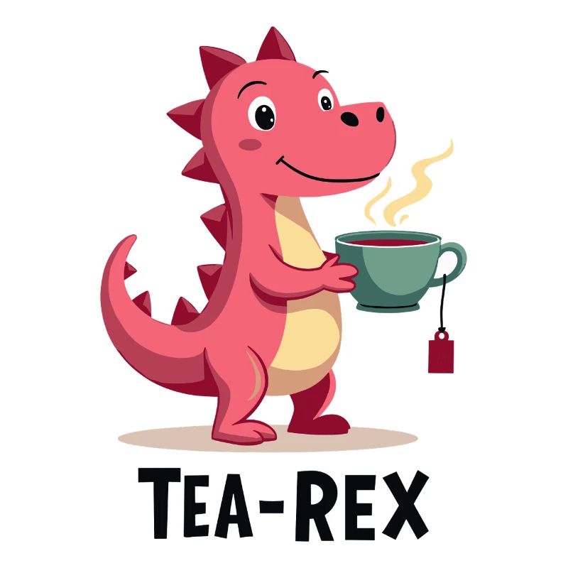 Tea-Rex Dino loves tea