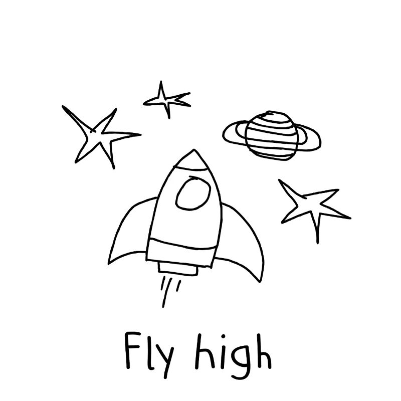 Fly High Rakete Space