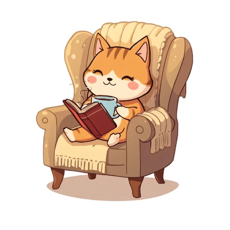 Lecteur de chat dans votre fauteuil préféré
