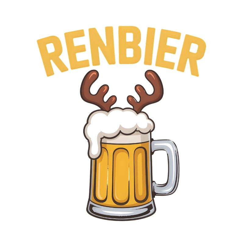 Renbier Bier mit Geweih