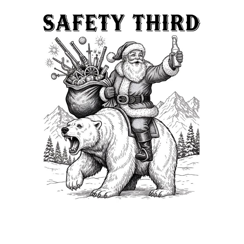 Sicurezza Terzo Divertente Sarcastico Cassaforte di Natale