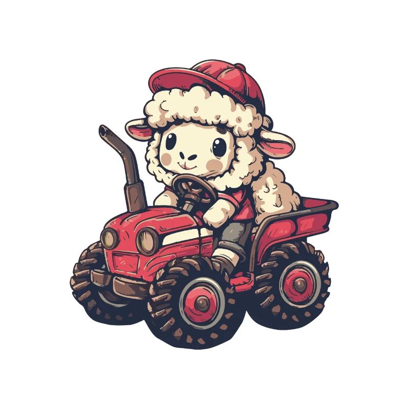 Schaf Traktor Farmer