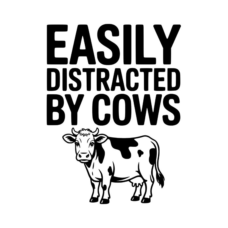 Facilement distrait par les vaches